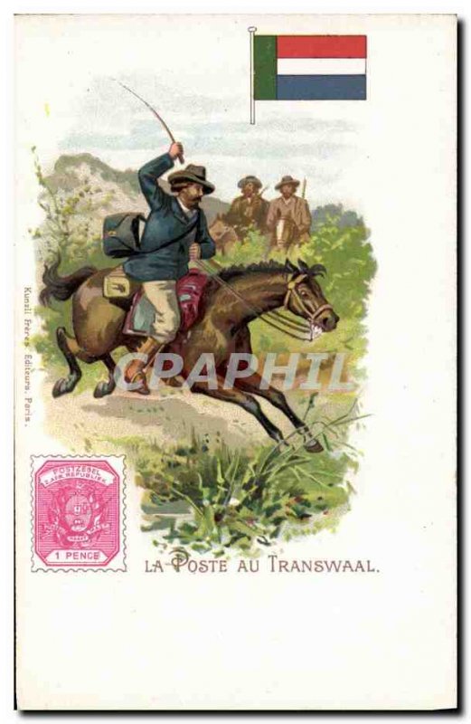 Old Postcard The position in the Transvaal, South Africa Horse