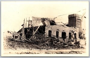 Vtg Fergus Falls MN Swedish Lutheran Church Tornado Disaster 1919 RPPC Postcard