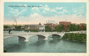 IA, Cedar Rapids, Iowa, Second Avenue Bridge, Baylis Postcard No 157