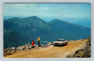 White Mountains NH- New Hampshire, Mt. Washington Auto Road, Chrome Postcard