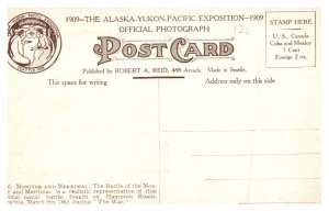 The Alaska-Yukon-Pacific-Exposition 1909 Monitor and Merrimac