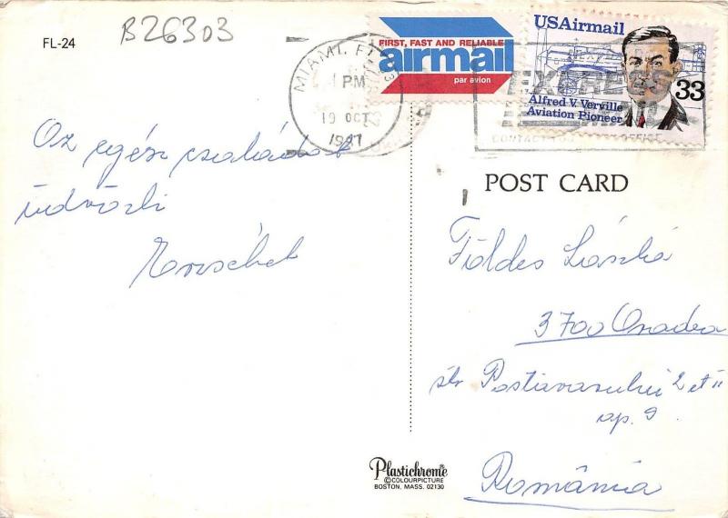 B26303 Florida Map usa