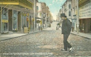 San Francisco California View Chinatown Newman C-1910 Postcard 21-12197