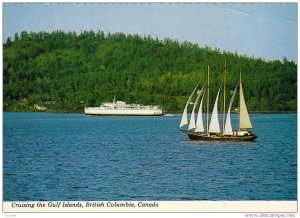 British Columbia Ferries, Sail Boat, Gulf of Georgia, Cruising the Gulf Islan...