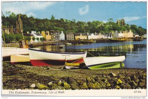 ISLE OF MULL, Scotland, 1940-1960's; The Esplanade, Tobermory, Row Boats At S...