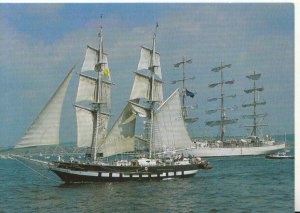 Shipping Postcard - Two Masted Sailing Vessels - Sea Cadet Corps Sign Ref 20627A