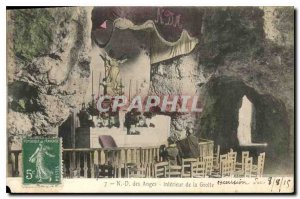 Postcard Old N D Angels Cave Interior