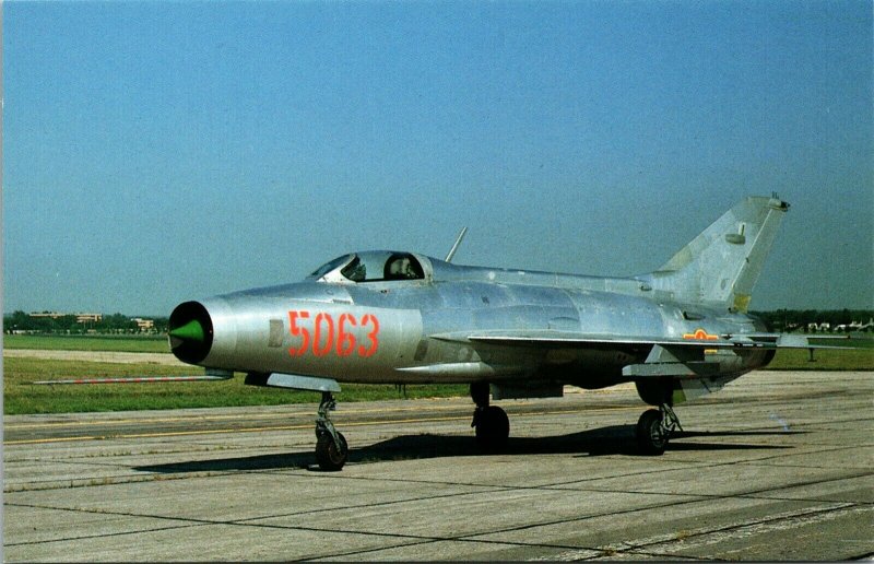 Mikoyan-Gurevich MIG-21F -  FISHBED C - Military Aircraft  Postcard 