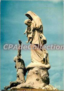 Postcard Modern Brittany Pointe du Raz (Finistere) The Statue of N D Shipwrecks