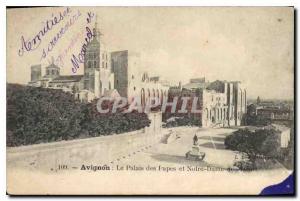 Old Postcard Avignon The Popes' Palace and Notre Dame des Doms