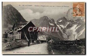 Old Postcard The Lautaret Cottages and Hospice (altitude 2075 m) Glacier Man