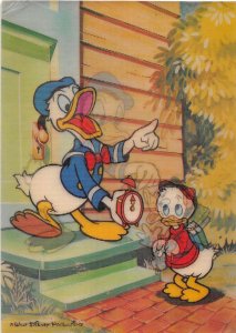 Disney 3D Lenticular Donald Duck and Huey Vintage Postcard AA36803