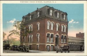 Rahway NJ Western Union School c1920 Postcard