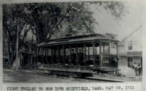 Reproduction - First Trolley - Sheffield, Massachusetts MA  