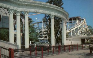 Chicago IL Ill Riverview Amusement Park Roller Coaster Chrome Vintage Postcard