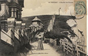 France Postcard - Le Treport - L'Escalier Des Falaises - Ref TZ4168