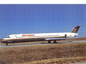 HELIOPOLIS SU-ZCA N/C-53190 04/97 MD-83 No.126 Airplane Postcard 