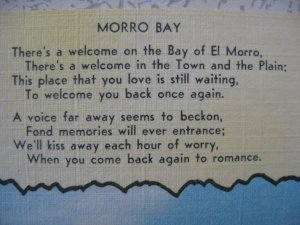 MORRO BAY, CA 1950s G. O. MORRIS REAL ESTATE building on Highway 1