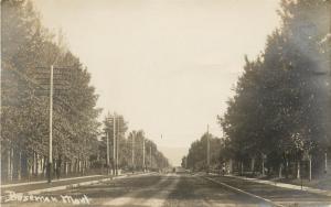 c1909 RPPC Postcard Unpaved Residence Street Scene Bozeman MT Gallatin County