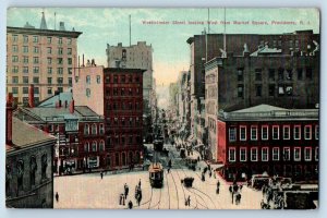 Providence Rhode Island RI Postcard Westminster Street West Market Square c1910