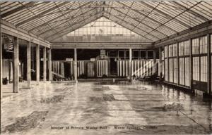 Interior of Private Winter Pool, Warm Springs GA c1941 Vintage Postcard N02