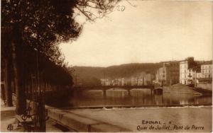 CPA 8 ÉPINAL Quai de Juillet Pont de Pierre (405620)