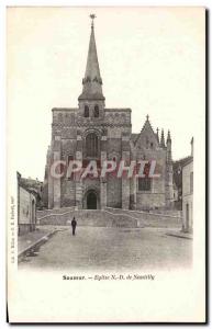 Postcard Old Church Saumur Nantilly