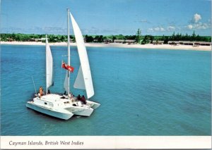 Postcard Cayman Islands - sail boat