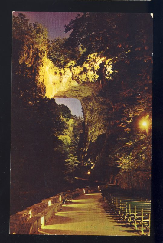 Natural Bridge, Virginia/VA Postcard, Drama Of Creation, New Hotel & Motor Lodge