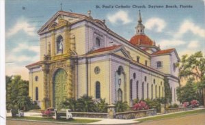 Florida Daytona Beach St Paul's Catholic Church 1956
