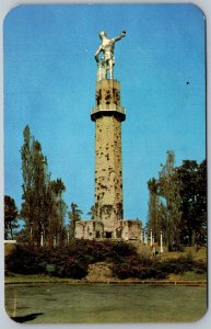 Birmingham Alabama 1950s Postcard Vulcan God Of Forge Statue