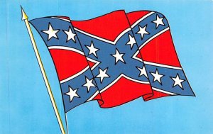 The Confederate Flag Civil War Postcard