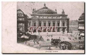 Old Postcard Paris Opera