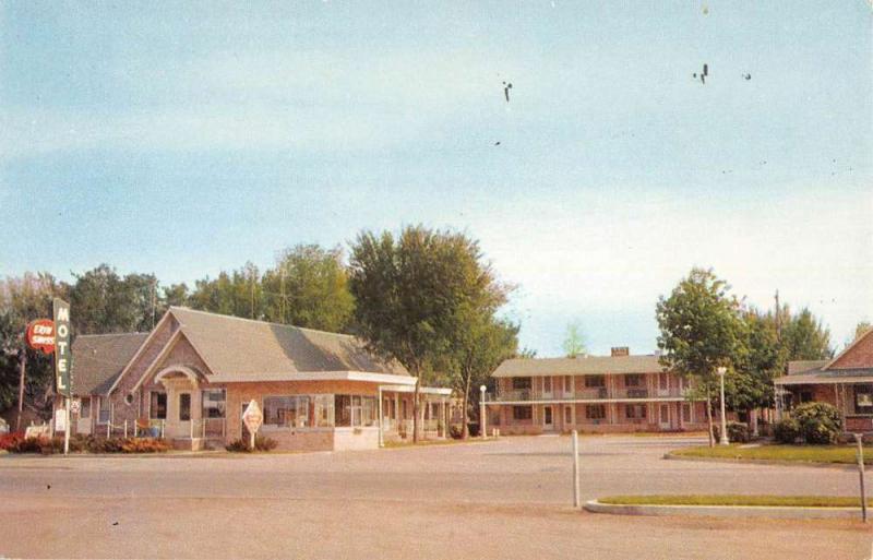 Fremont Nebraska Erin Swiss Motel Street View Vintage Postcard K59404
