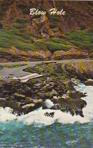 Hawaii Oahu The Blow Hole A Natural Sea Geyser On Oahus Windward Coast