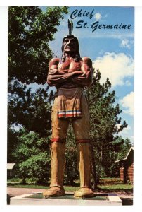 WI - St. Germain. Chief St. Germaine Statue