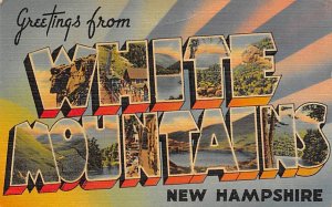 Greetings From White Mountains, New Hampshire USA 1958 