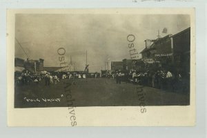 Arlington MINNESOTA RP 1911 POLE VAULT Crowd MAIN STREET nr Gaylord Henderson