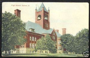 1910 SALEM Ohio Postcard High School Lisbon Columbiana