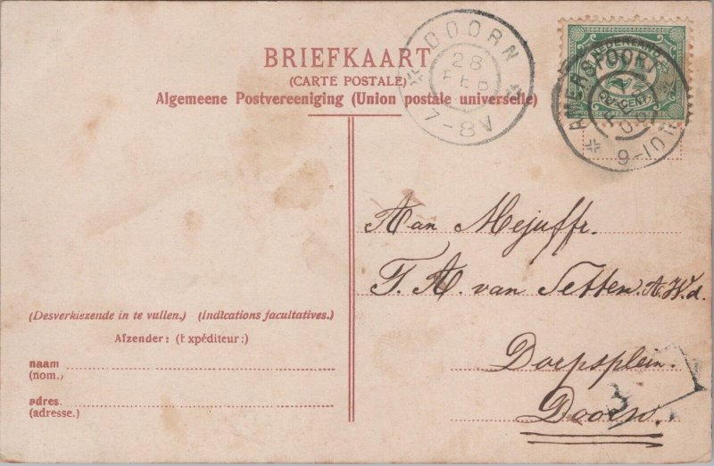 Netherlands Amersfoort Station Vintage Postcard C119