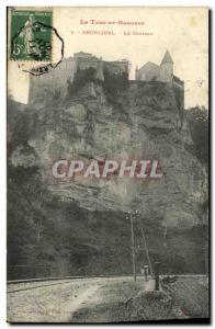 Old Postcard The Tarn et Garonne Bruniquel Chateau