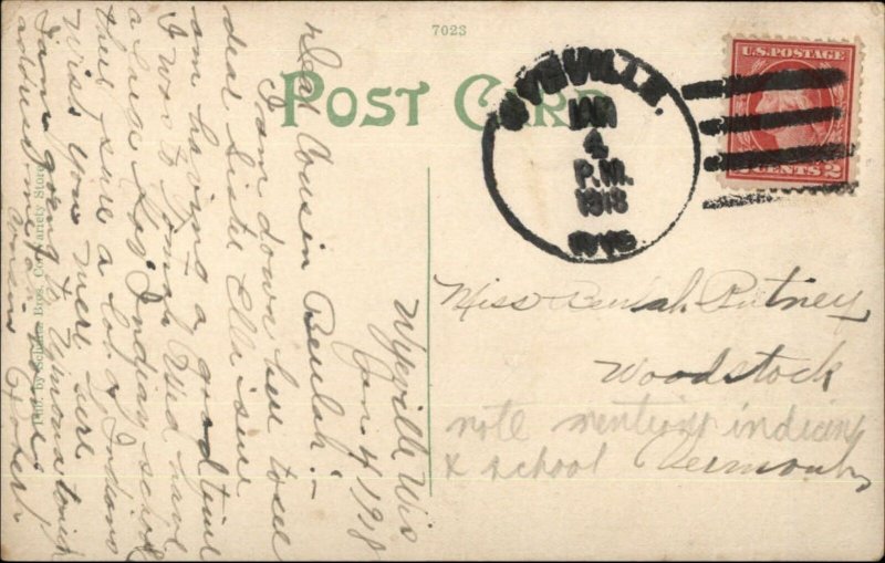 Tomah WI Gov't Indian School c1915 Postcard