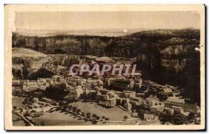 Old Postcard Aerial View General Roquefort Making appear large longitudinal f...