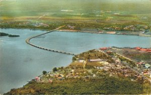 Cameroon Douala vue Aérienne du Pont RPPC 07.31