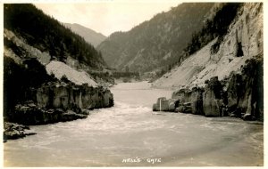 Canada - British Columbia.  Hell's Gate.   *RPPC