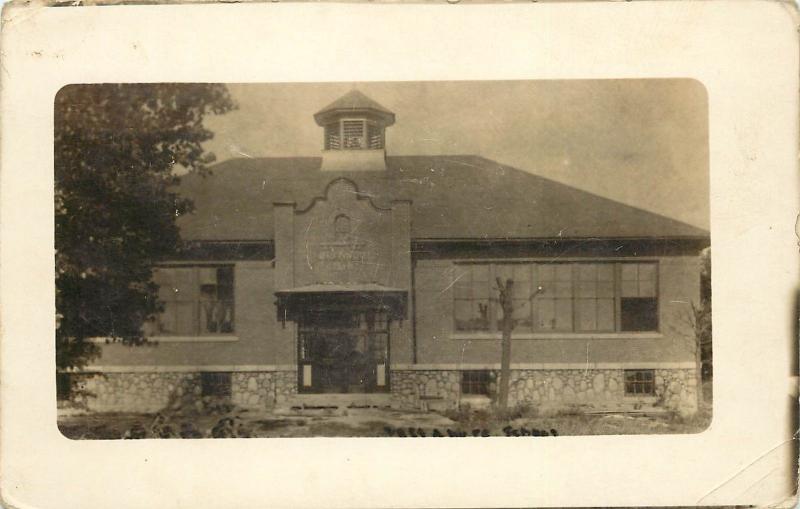 c1910 Real Photo Postcard; District No.3 School Building, Pulaski Richland NY