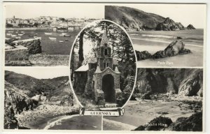 Guernsey; Multiview RP PPC By J Salmon, Unused, c 1950's, Shows Church, Harbour 