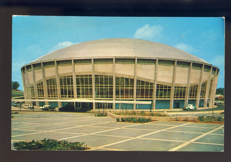 Charlotte, North Carolina/NC Postcard, View Of Charlotte Coliseum, 1950's Cars