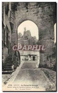 Old Postcard Le Puy St Georges Portal