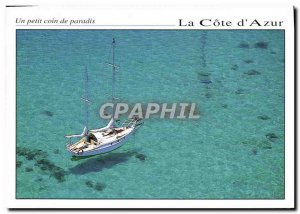 Modern Postcard A Small Corner Of Paradise La Cote d & # 39Azur boat